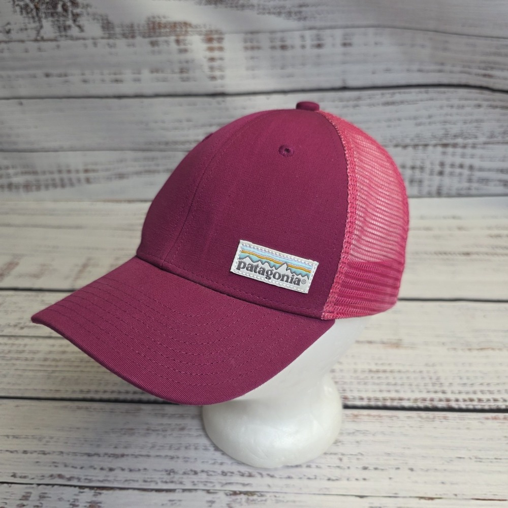 Patagonia Youth Mesh Hat SnapBack Classic Logo‎ Trucker Pink One Size All 66032